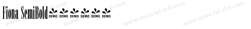Fiona SemiBold字体转换